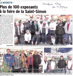 eh , oui encore nous dans le dauphiné libéré....bravo !!!